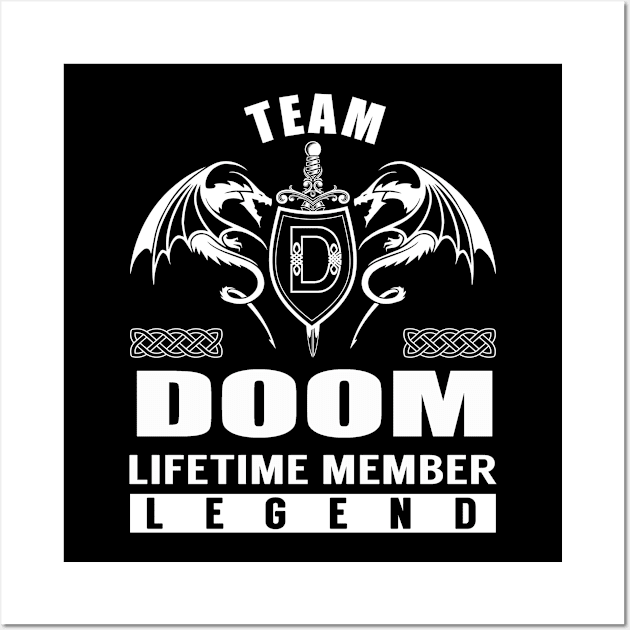 Team DOOM Lifetime Member Legend Wall Art by Lizeth